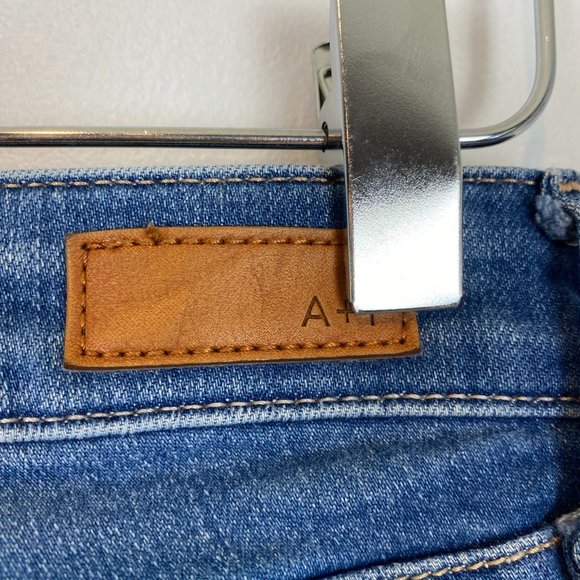 Abercrombie & Fitch Harper Super Skinny Jeans Mid-rise Distressed Blue Size 27 - Picture 9 of 11